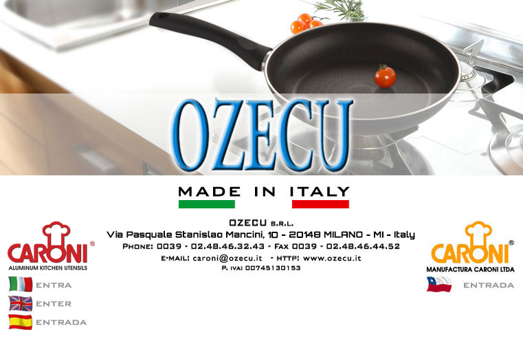 Pentolame antiaderente e caffettiere in acciaio - Ozecu srl