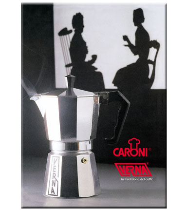 caffettiera espresso in alluminio Verna Ozecu srl